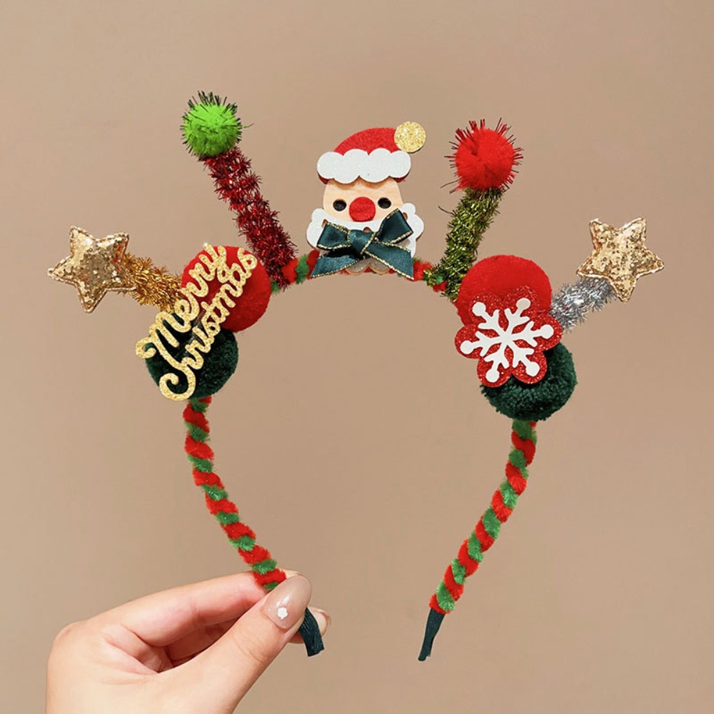 Reindeer Antlers Headband - Plüsch LED Weihnachten Stirnband leuchtende Elch