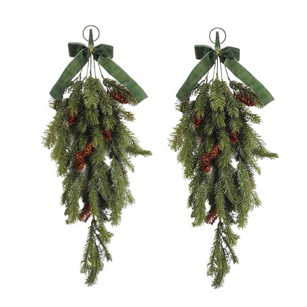 Christmas Tree Artificial - Weihnachtliche Tropfenförmige Girlande - Künstliche Kieferngirlande