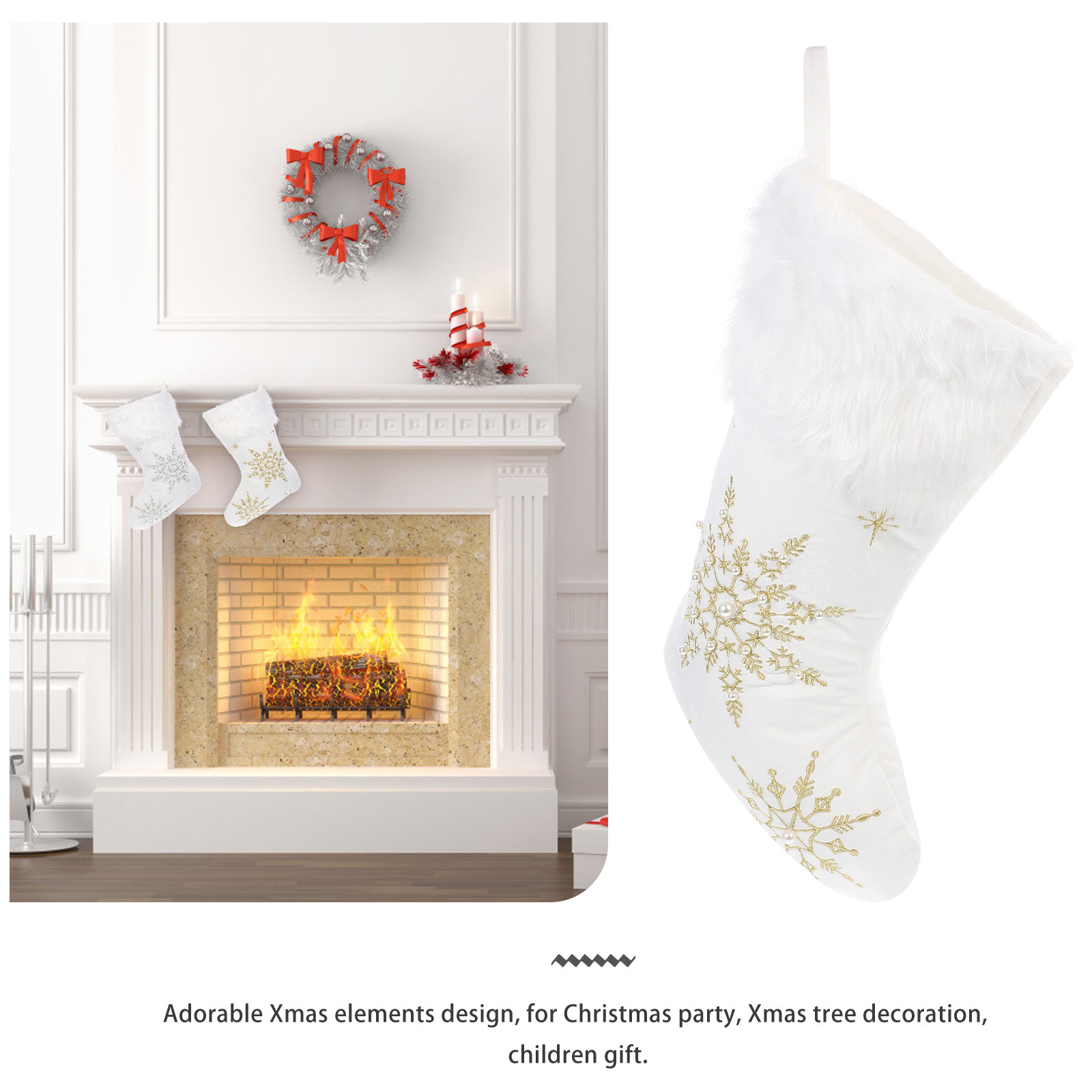 1 Stück Weihnachtssocken-Deko  – Christmas Stocking Hanging Bewertung und Preis
